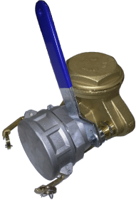 BRASS LEVER VALVE COMBO - VALVE W/ASSEMBLY