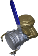 BRASS LEVER VALVE COMBO - VALVE W/ASSEMBLY
