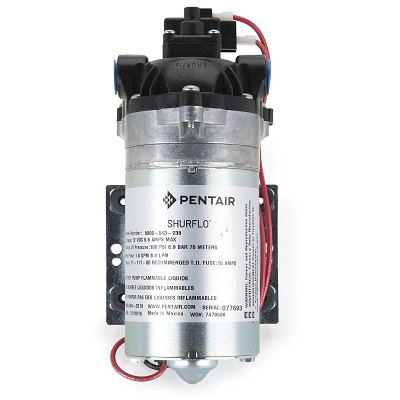 Shurflo 8000-543-238 12V Diaphragm Pump Bundle – 1.8 GPM, 100 PSI, Includes 3/8" Hose Barb Kit
