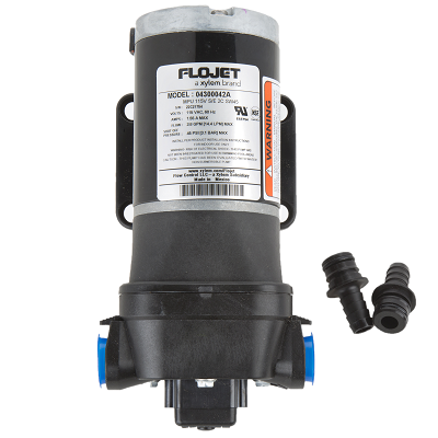 Flojet Quad Series Diaphragm Pump - 115 V, 45PSI, 3.1 GPM, No Cord