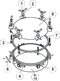 Part # 9 (See Diagram) 21 Base 6 x 1/4 Neck, 5WN, Left Hand Hinge
