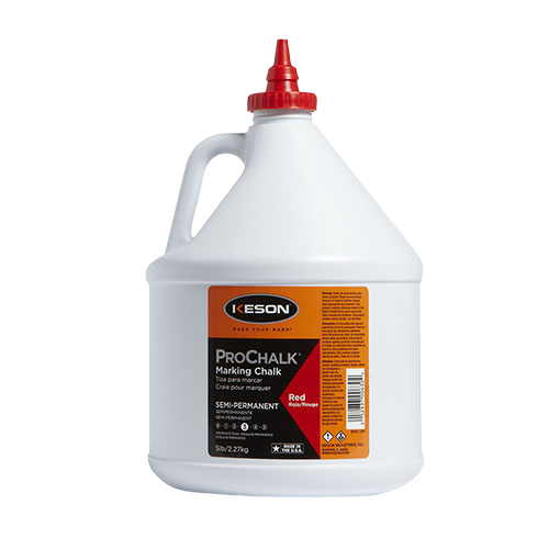 Keson Red ProChalk Semi-Permanent Marking Chalk