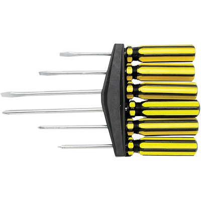 6 pc. Screwdriver Set with Storage Rack