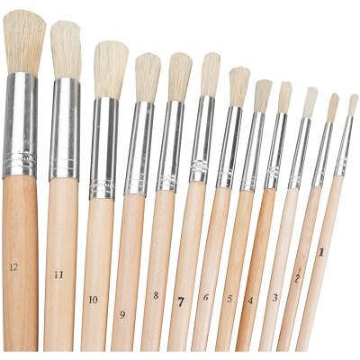 12 pc. Long Handle Artist Brush Set