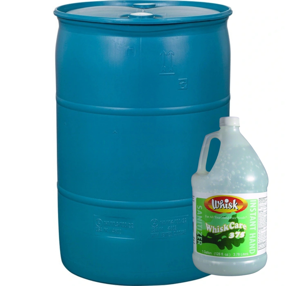 WhiskCare 375 Free Instant Hand Sanitizer, Gel, 55 Gal, case of 1