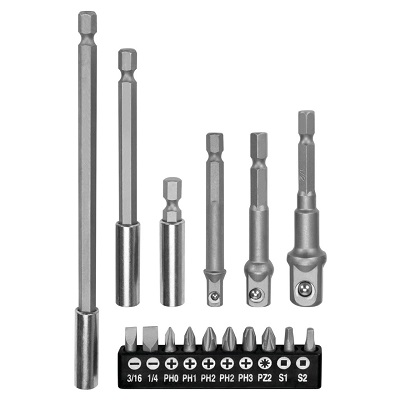 16 pc. Drill Adapter & Bit Set