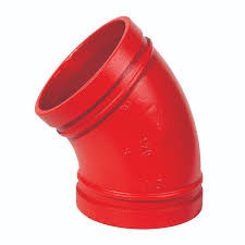 GROOVED ELBOW, 45 DEGREE