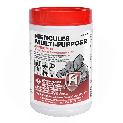Hercules Multi-Purpose Jobsite Wipes - 70 Count