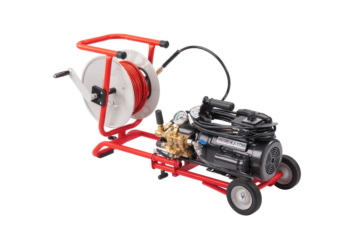 RIDGID KJ1750SC 115V Water Jetter 1750 PSI 1.4 GPM with H-10 Cart
