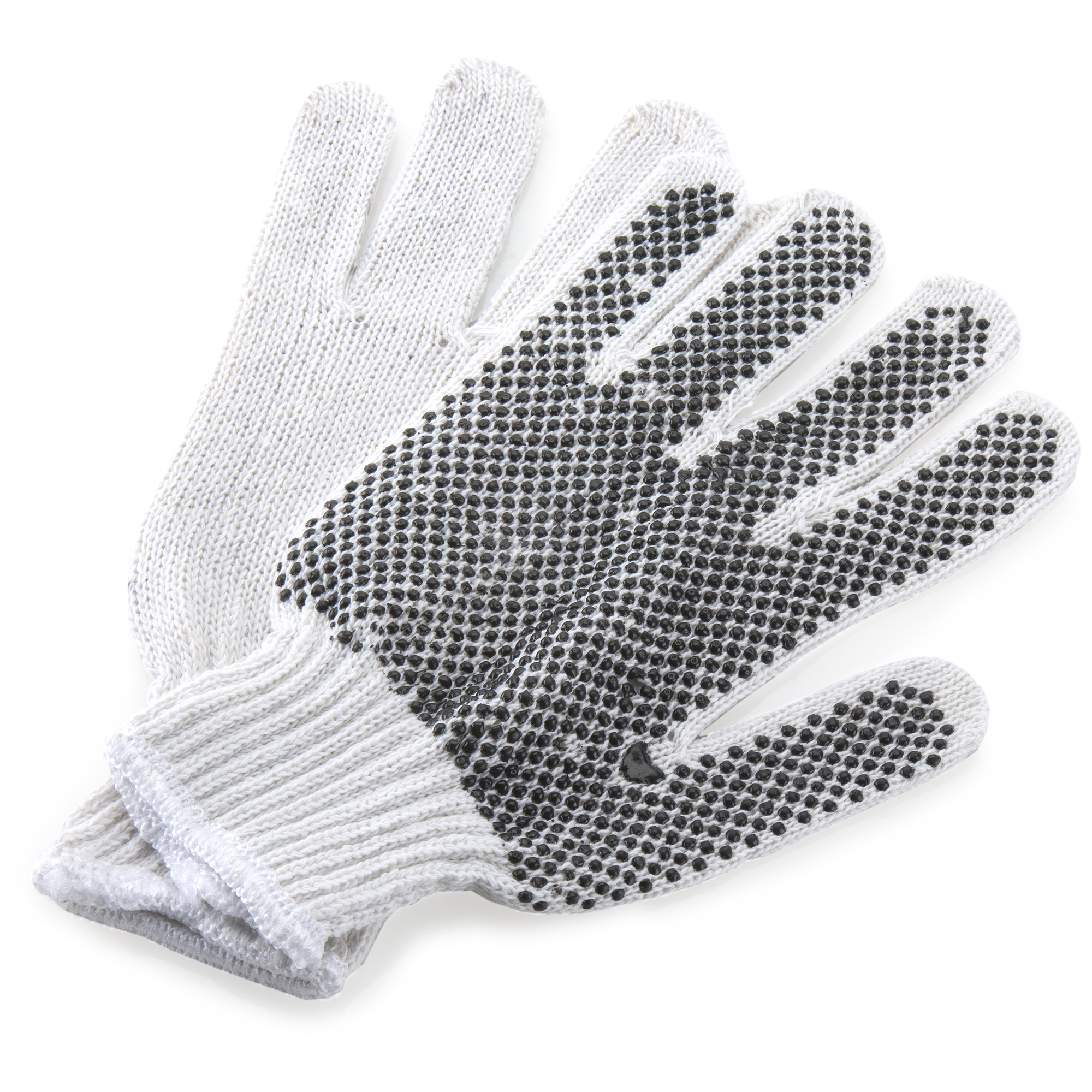 String Knit Gloves -PVC Dots