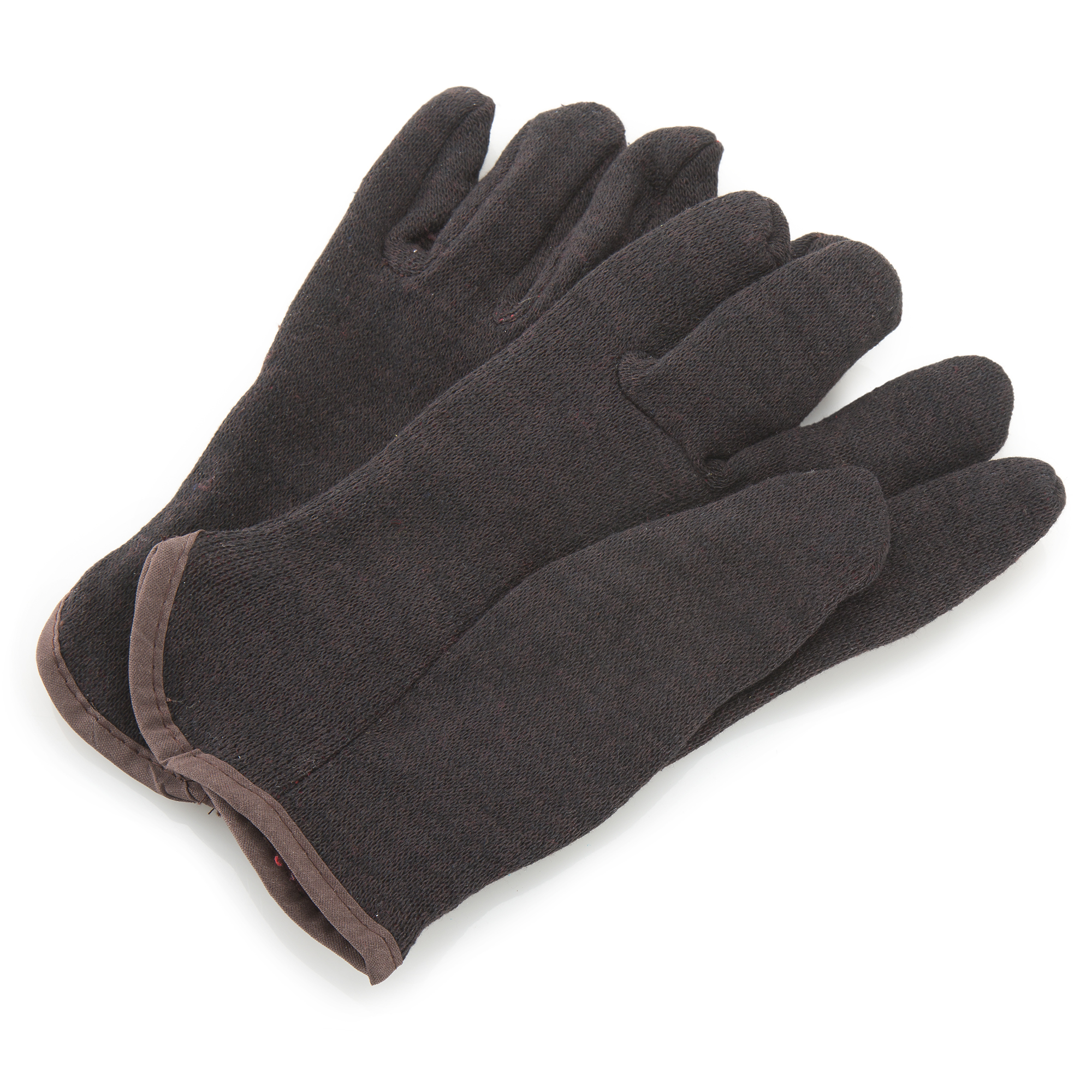 Brown Jersey Fleece Lined Glove