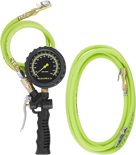 Flexzilla Inflator Kit With 3' and 15' Quick Connect Hose, Lock-On Chuck