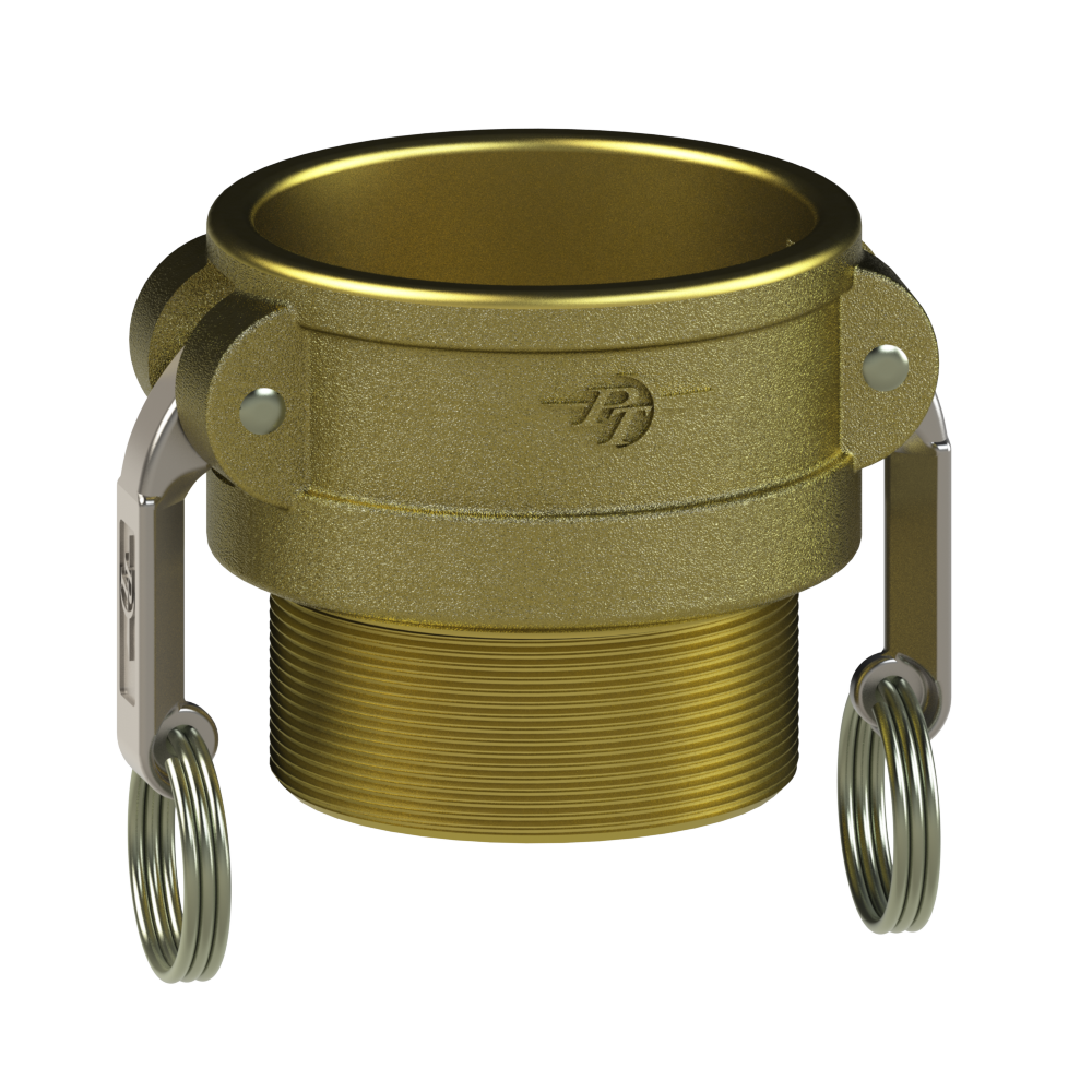 PT Coupling 1290210 Coupler, 1 in Type B x 1 in MNPT, Brass