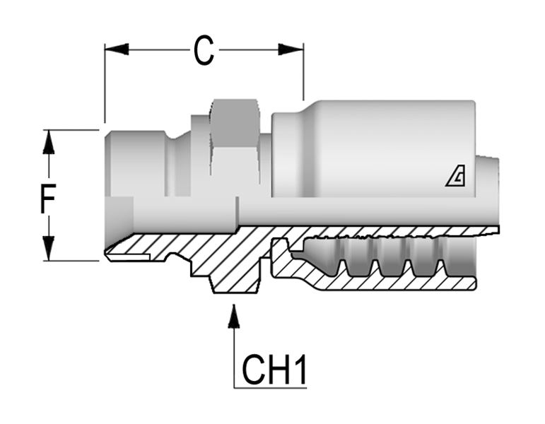 BSP Solid Male Parallel 60 Degree Seat