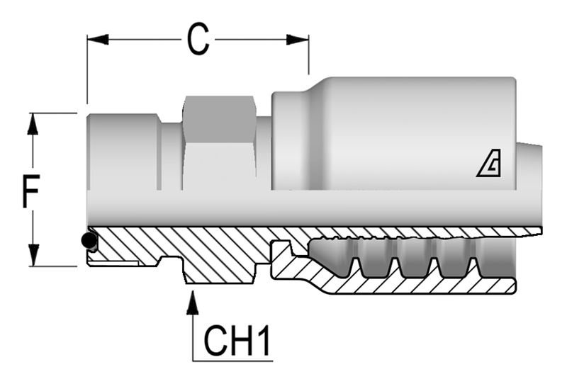 ORFS Solid Male - Hydraulic Fitting