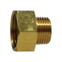 Brass Rigid Garden Hose Adapter - 3/4
