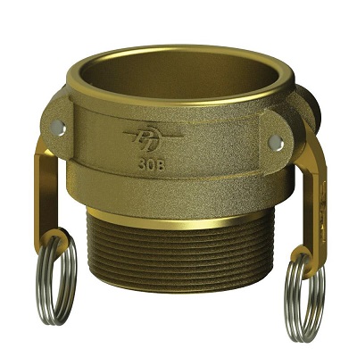 Type B Female Coupler x Male NPT - USA Brass