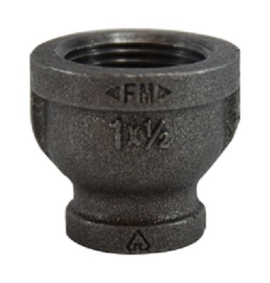 Bell Reducing Coupling - 150# Malleable Black Iron