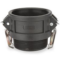 Type B Female Coupler x Male NPT - Polypropylene