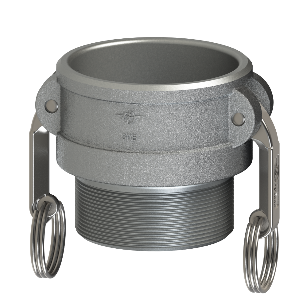 PT Coupling 2700220 Coupler, 2 in Type B x 2 in MNPT, Polypropylene