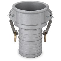 Type C Female Coupler x Hose Shank - Aluminum