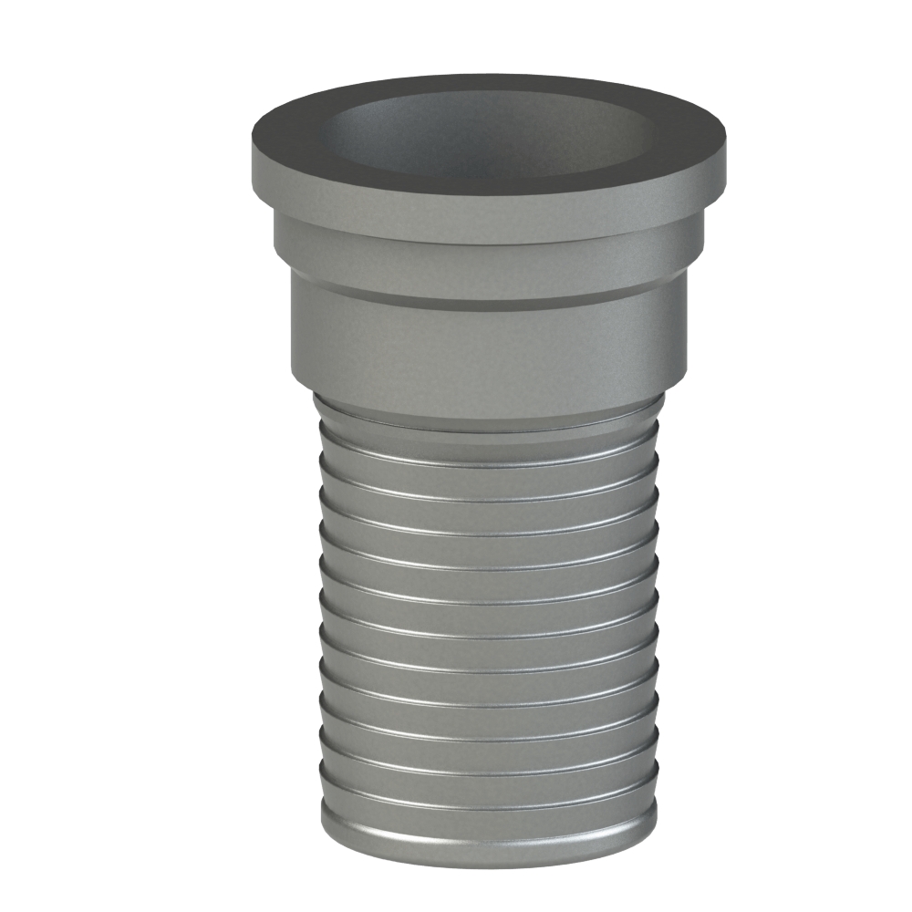 PT Coupling ProGrip 5723025 Heavy-Duty Raised End Body, 3 in California Stub End x 3 in Hose Shank, Carbon Steel