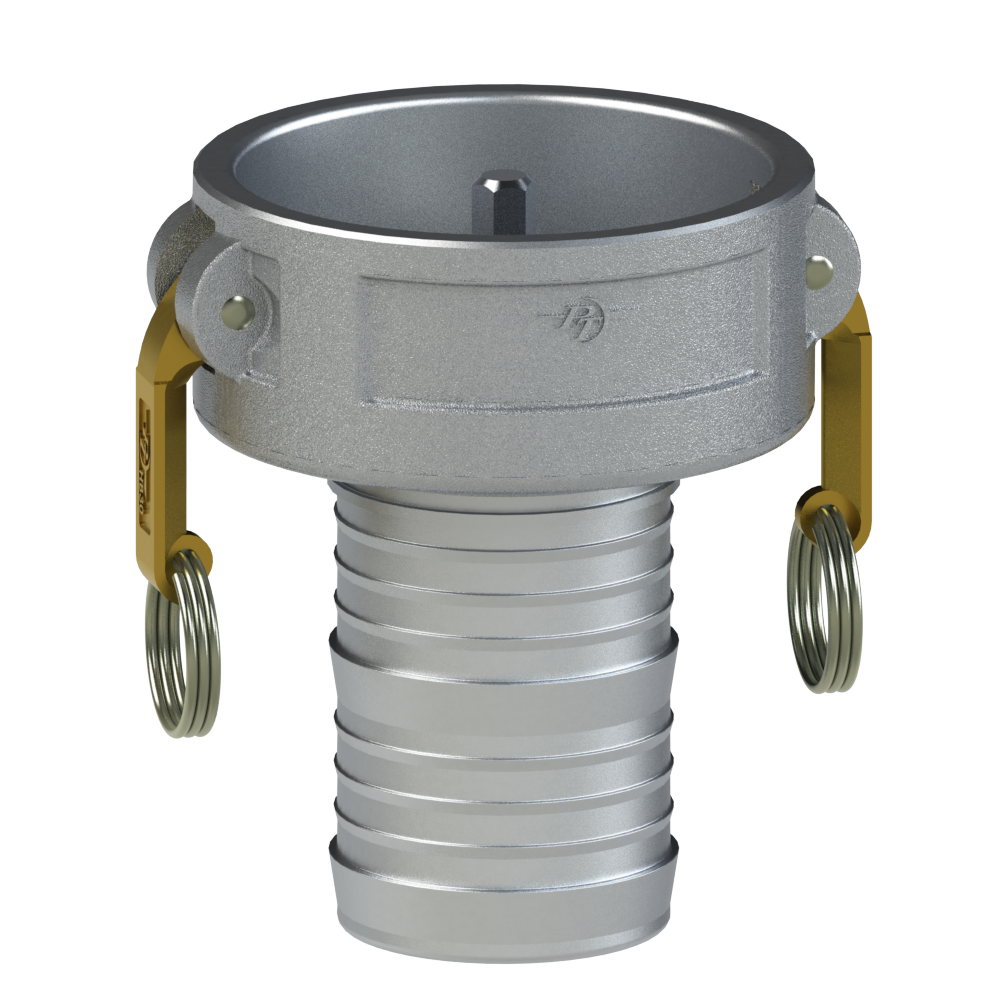 PT Coupling Safety Tank Solutions 87274130 Push Rod Reducer Coupler, 4 in Coupler x 3 in Coupler, Aluminum