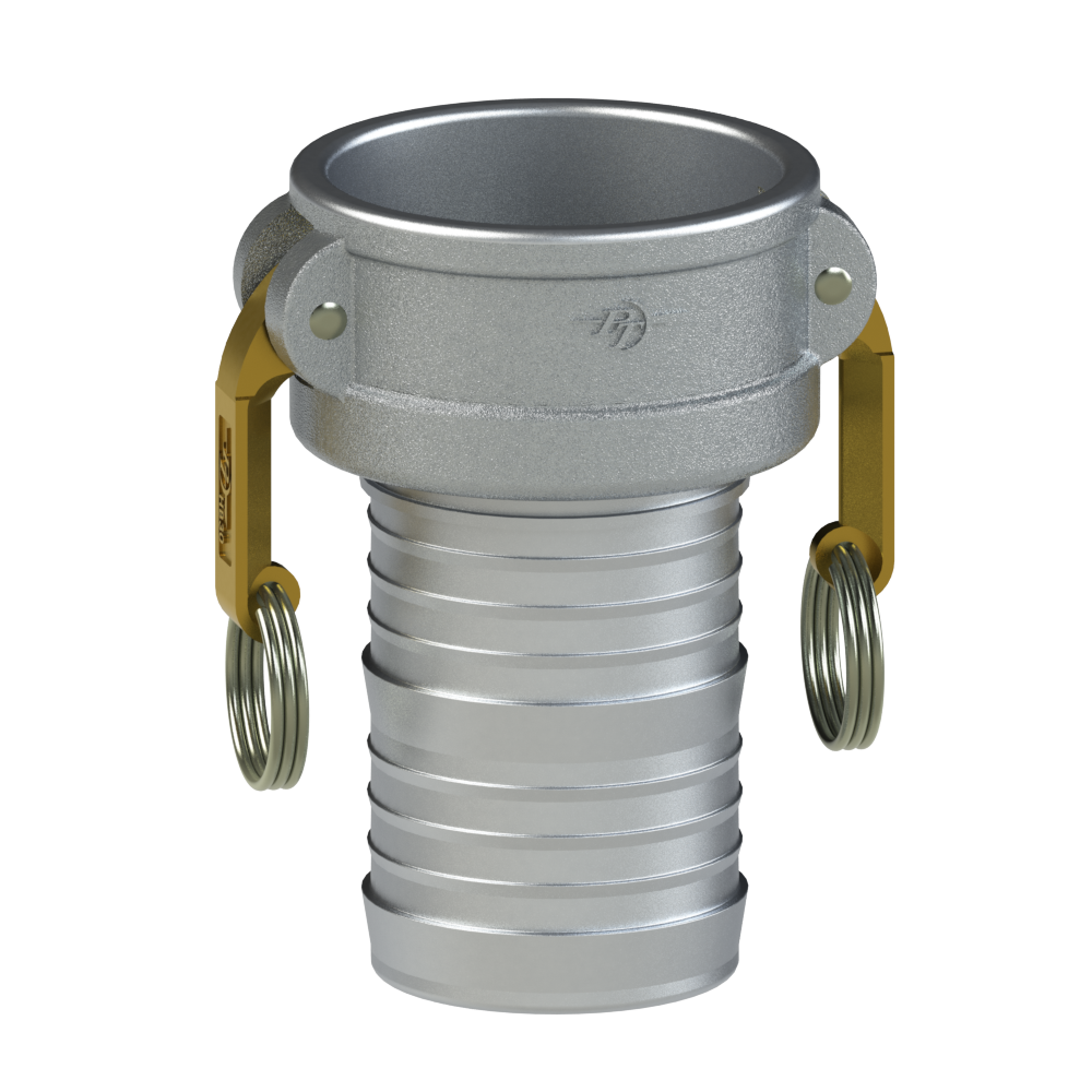 PT Coupling 1070301 Coupler, 1/2 in Type C x 1/2 in Hose Shank, Aluminum