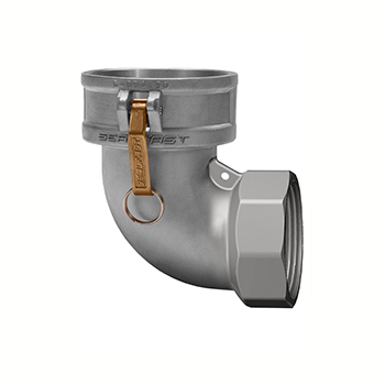 Type D 90 Degree Female Coupler x Female NPT Elbow