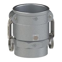 Type D USA Aluminum Cam & Groove Swivel Coupler x FNPT