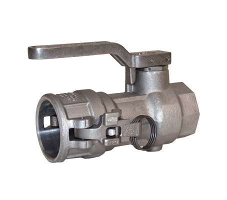 Type D Female Coupler x Female NPT Dry Disconnect - Aluminum