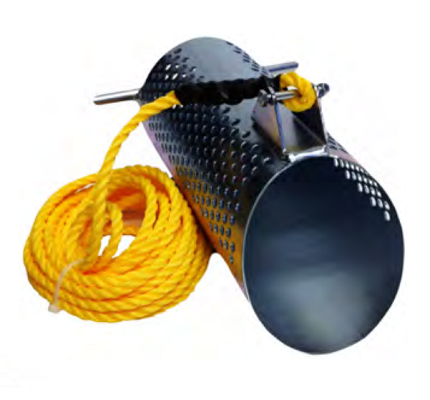 Sewer Cleaning Debris Grit Catcher with 25' Rope