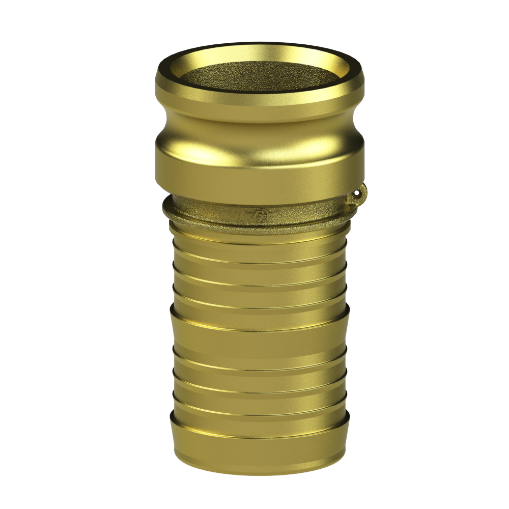 PT Coupling CF1200515 Adapter, 1-1/2 in Type E x 1-1/2 in Hose Shank, Brass
