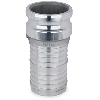 Type E Male Adapter x Hose Shank - USA Aluminum