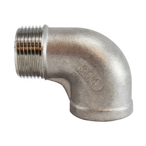 90 Degree 304 Stainless Steel Street Elbow - MNPT x FNPT