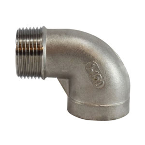 90 Degree 316 Stainless Steel Street Elbow - MNPT x FNPT