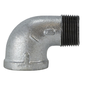 90 Degree Street Elbow - Galvanized Steel MNPT x FNPT