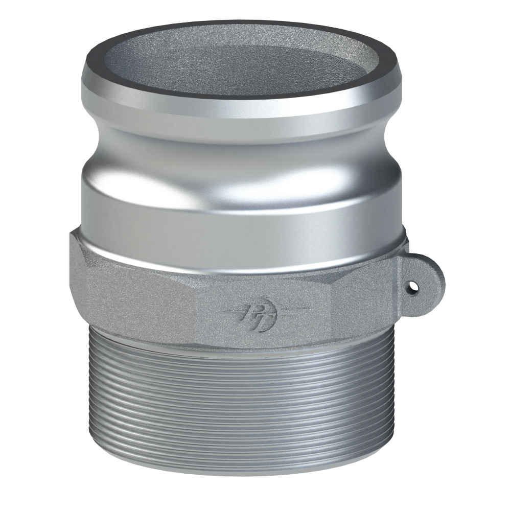 PT Coupling CF1400607 Adapter, 3/4 in Type F x 3/4 in MNPT, 316 Stainless Steel