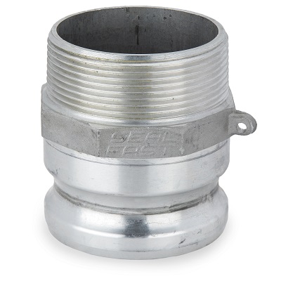 Type F Male Adapter x Male NPT - Aluminum