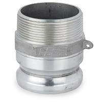 Type F Male Adapter x Male NPT - Aluminum