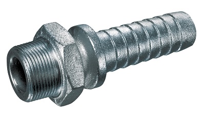 Male NPT Stem for Ground Joint - MNPT x Hose Barb Hydraulic Fitting