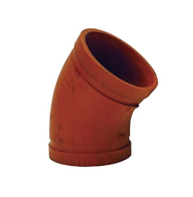 45 Degree Grooved Elbow - Ductile Iron