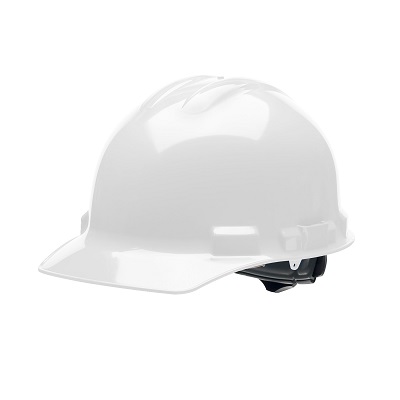 White Ratchet Style Hard Hat