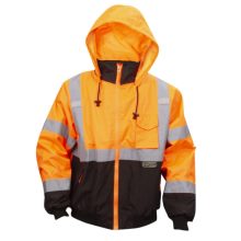 Orange High Visibility Bomber Jacket