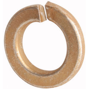 Yellow Zinc Finish High Alloy Medium Split Lock Washer