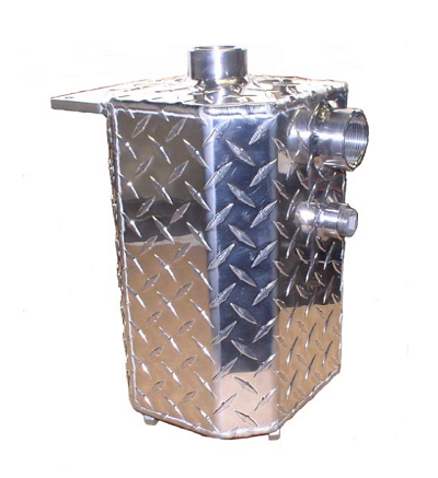 Conde Diamond Plate Oil Catch Muffler for SDS 6 and 12