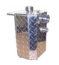 Conde Diamond Plate Oil Catch Muffler for SDS 6 and 12