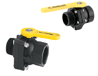 Stubby Poly Ball Valve - FNPT x MNPT