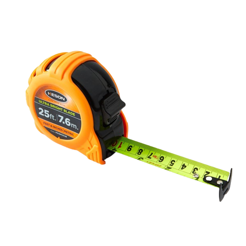 Keson Tape Measure With Ultra Bright Blade