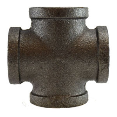 Pipe Cross - 150# Malleable Black Iron